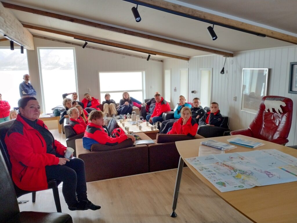 Students from the University of Wrocław during the GeoArctic Expedition 2025 workshop